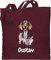 Baumwolltasche - Hunde - Dackel - Hundebesitzern Geschenk - Unisize - Bordeauxrot - tasche geschenke für hundefans hundebesitzer dachshund jutetasche faltbare einkaufstasche hund hundemotiv