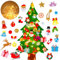DIY Filz Weihnachtsbäume Dekorationen mit Beleuchtung, 1,2 m Klettverschluss Filz Weihnachtsbaum für Kinder/Kleinkinder mit 25 Stück Weihnachtsschmuck, Filz Weihnachtsbaum Geschenke für Kinder,