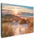 MuchoWow© Impression sur Toile Decoration Murale Peinture 70x50 cm Tableaux Decoratifs Muraux Décoration Chambre Dune - Plantes - Coucher de soleil - Plage - Mer