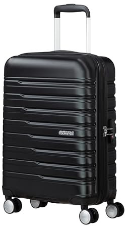 American Tourister Flashline - Spinner S, Handgepäck, 55 cm, 34 L, Schwarz (Shadow Black)