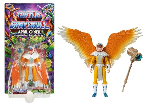 Masters of the Universe Origins Turtles of Grayskull bewegliche Actionfiguren, Teenage Mutant Ninja & MOTU Crossover-Figuren, HTH19