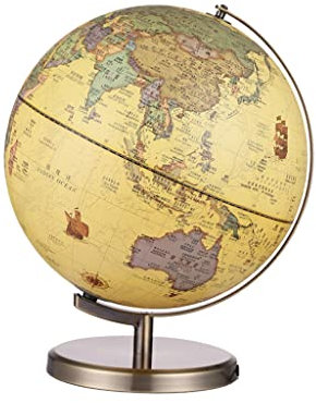 Geografischer Globus,11,8 Zoll,Vintage-Desktop-Weltkugel mit Metallständer,beleuchteter Weltkugel,geografische Bildungskugeln für Heimdekoration,Weltkugel-Geschenke