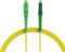 nexinex - 5m Glasfaserkabel LC/APC auf SC/APC Patchkabel | LWL Simplex Singlemode OS2 FTTH Glasfaser Lichtwellenleiter Kabel