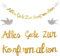 Alles Gute zur Konfirmation Girlande, Konfirmation Girlande Deko Taufe Konfirmation Heilige Konfirmation Banner Girlande, Taufe Konfirmation Papiergirlande für Konfirmation Sakrament
