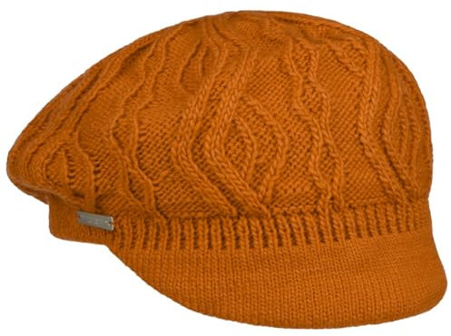 Seeberger Annelie Knit Newsboy Cap Women -, Rost, 6.75-7.5