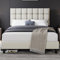 Yaheetech Polsterbett 140 x 200 cm Doppelbett mit Höhenverstellbarem Kopfteil, Stabiler Bettrahmen Stoffbett mit Lattenrost, Gepolstertes Bettgestell Bett, Beige
