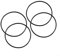 JINSBON Lot de 4 joints toriques de rechange CLX200K pour chlorinateur de piscine pour Hayward CL200 CL220 une étanchéité sûre du chlorinateur