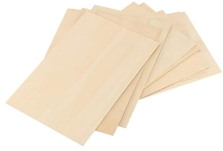 NUOBESTY 10piezas Madera Rectangular Sin Tratar Grosor Para Manualidades Pinturas Diy y Decoración Creativa Bricolaje