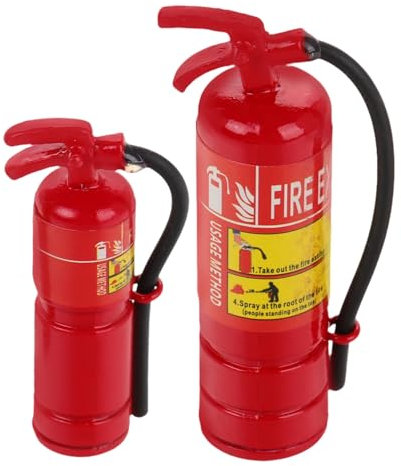TOYANDONA 2piezas Artículos Miniatura De Extintores para Decoración De Casas De Muñecas Paisajismo Realismo y Detalles