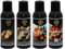 HAF® Saunaaufguss Konzentrat Set Zitrusfrüchte | 4 x 100 ml Saunaduft mit Citro, Ingwer-Citro, Orange, Orange-Mandarine | Saunaöl aus 100% natürlichen ätherischen Ölen