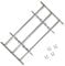 Xichuzi Fenstergitter Verstellbar mit 3 Querstäben, Fenstergitter Einbruchschutz, Fenstergitter Sicherheit, Kellerfenster Gitter, Fenstergitter Einbruchschutz Aussen, 1000-1500 mm
