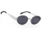 MEGAVOW Retro Oval Sonnenbrille Damen Herren, Trendy Classic Metallrahmen Steampunk Brille Sonnenbrillen UV400 Schutz Rave Brille