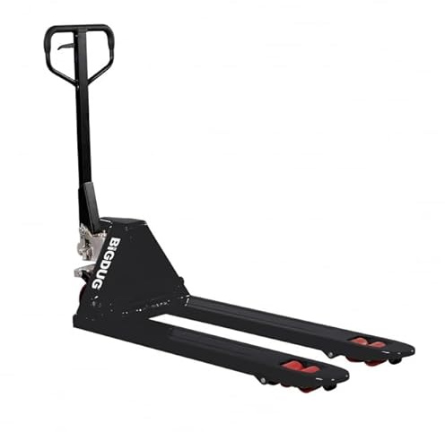 BiGDUG Essentials Pallet Truck - 2500kg Capacity - Fork Size 550w 1150d mm - UK & Euro Pallets PU Wheels (Black)