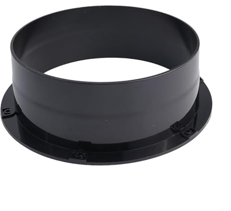 Jonikuper Rohrverbinder-Flansch, Luftauslass, ABS-Kunststoff, Wandflansch, perfekt, zur Verbesserung des Luftstroms bei Heizung, Kühlung und Badezimmerkanälen (200 mm)