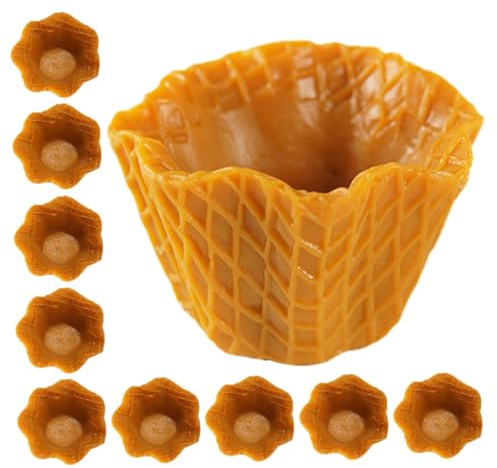 Kleiner Eiswaffel Anhänger 10 Stück PVC für Selbstgemacht Dekoration