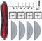 17 piezas de repuesto para robot aspirador Roborock Q10 S5/Q10 S5+/Q10 X5/Q10 X5+, kits de accesorios, 1 cepillo principal, 4 filtros HEPA, 4 almohadillas de fregona, 6 cepillos laterales, 1 cepillo