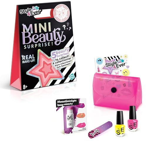 Style 4 Ever Mini Beauty Surprise Make Up Pouch,6 Different Surprise Bags, Mix & Match, Ages 8+ | Nail surprises, lip- or eyes make-up, which one will you get? Mini Make-up
