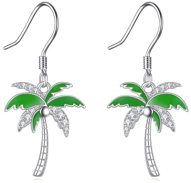 ONEFINITY Walschwanz/Delfin/Seestern/Krabben/Muschel/Palmen/Oktopus/Hummer Ohrringe 925 Sterling Silber Ozean Tropfen Ohrringe Ozean Schmuck Geschenke für Damen
