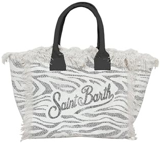 Saint Barth Mc2 Donna Borsa A Mano VANI001 Cotone Nero Taglia Unica