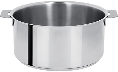 Cristel - F24Q Faitout inox 24cm sans poignée amovible - Collection Mutine