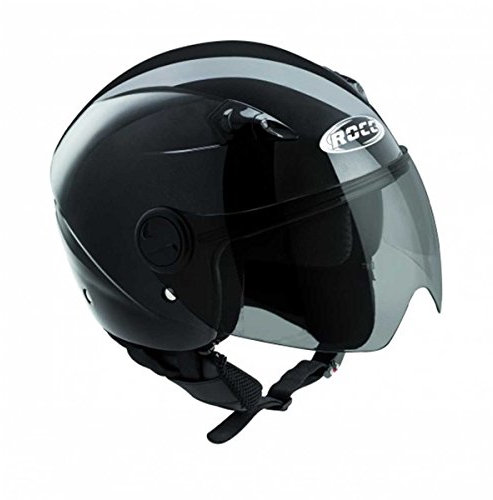 ROCC 140 Demi-Jet Helm, Schwarz, XS