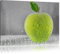 Pixxprint Apfel in Wasser grüner Apfel Obst Früchte, Größe: 120x80cm, Leinwandbild, fertig gespannt, Wandbild, Dekoration, Kunstdruck, kein Poster