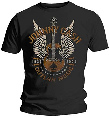 Johnny Cash - Outlaw Men's T-Shirt Black X-Large