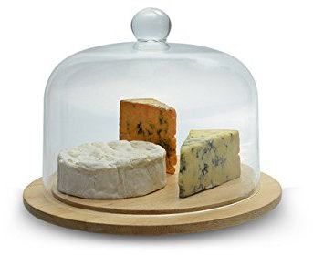 Glass Cheese or Cake Dome with Rotating Base