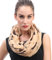 Lina & Lily Dachshund Hunde Damen Loop Schal (Kamel)