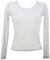 Miss Rouge T-Shirt, Top aus Voile, Glänzend/Glitzer, Silbergrau, Einheitsgröße