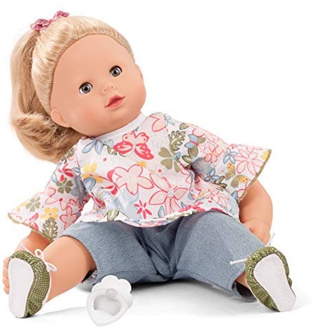 Götz 2127109 Maxy Muffin Minimaxi Puppe - 42 cm große Babypuppe mit blauen Schlafaugen, blonden Haare und Weichkörper - Weichkörperpuppe in 8-teiligen Set