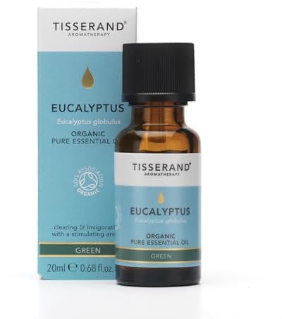 Tisserand Aromatherapy | Eucalyptus - Organic Essential Oil | Massage Oil, Aromatherapy Oil , Skin Oil, Oil For Diffuser | 100% Pure Essential Oil - 9ml