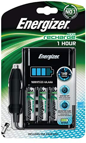 Energizer CH1HR3 Rundzellen-Ladegeraet inkl. Akkus NiMH Micro (AAA), Mignon (AA), 633132