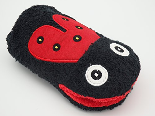 Out of the blue Waschhandschuh Waschlappen für Kinder und Babys mit Tiermotiven, Farbe:Rot