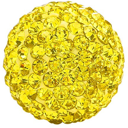 Morella Damen Engels Klangkugel Zirkonia gelb Ø 16 mm