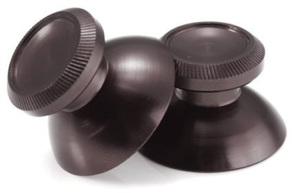 2 Stück Metall-Aluminium-Thumbsticks Daumengriff Stick Kappe für PS4 Xbox One Game System Controller (schwarz)