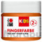Marabu 03030050013 - Kids Fingerfarbe orange 100 ml, Fingermalfarbe auf Wasserbasis, parabenfrei, vegan, laktosefrei, glutenfrei, geeignet zum Malen in Kindergarten, Schule, Therapie und zu Hause