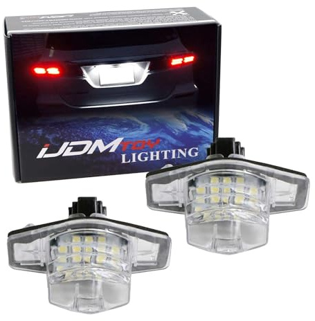 iJDMTOY Full LED License Plate Lights for Honda Accord/Civic/Fit/CR-V