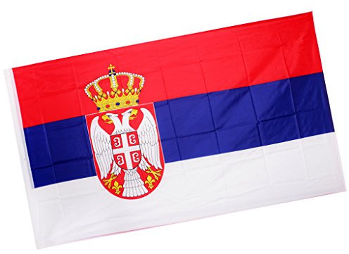 Sharplace Serbien Fahne Flagge 150x90cm