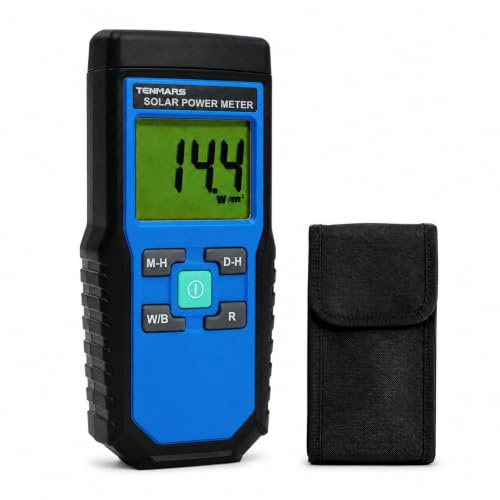 Handheld Digital Solar Leistung Meter (Pyranometer) 2000 W/m2, 634BTU / (ft2xh) Messung Solarstrahlungs Energie Insolations Prüfvorrichtung