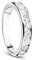 Orovi Damen Diamant Ring Weißgold, Ewigkeitsring Eternity Ring 9 Karat (375) Gold und Diamanten Brillanten 1.0 Ct, Ehering