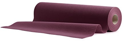 AROBA 2X Airlaid Tischläufer ( Violett, 40 cm x 24 m) - Stoffähnliche Tischläufer - Tischband Tischtuchrolle Tischdeko für Hotel Catering Geburtstag Restaurants Kommunion Taufe
