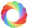 Wolkenstürmer® Bowl BOL L Leinenschmuck - Ring Kite (Rainbow) 200cm - Regenbogenfarbenes Windspiel - Dekoration zum Einhängen in die Drachenleine