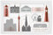 artboxONE Poster 30x20 cm Städte Düsseldorf Skyline Rosegold - Bild düsseldorf Architektur Buildings