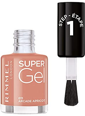 Rimmel London Super Gel Nail Polish Tone 011 Arcade Apricot 12 ml