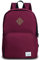 VASCHY Mochila Escolar Adolescente, Mochila Hombre Mochila Mujer Ligera Mochila Viaje Clásica Mochila Casual Informal Mochila Niño Niña Unisex Juveniles Universidad Instituto Backpack, Borgoña