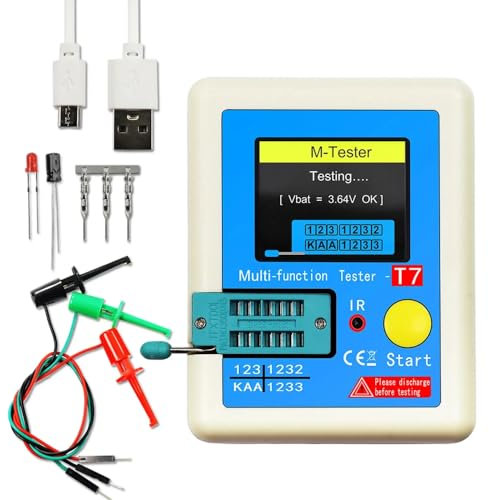 DollaTek Transistor Multifunzionale Tester TFT Diodo Triodo Misuratore di capacità LCR ESR Meter NPN PNP MOSFET IR Tester