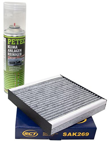 Innenraumfilter SAK269 + Klimaanlagen Reiniger 500 ml PETEC