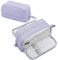 Eucomir Pencil Case with 4 Compartments for Girls Boys, Aesthetic Large Stationery Organizer for Kids Women Men Teenagers Students,Purple