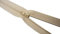 King of Trade Reißverschluss Nylon Schiene 4 mm Nicht teilbar fein Zipper 40 cm 14# Beige